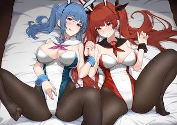 ホノルルとセントルイスのイチャラブ3Pえっち cover