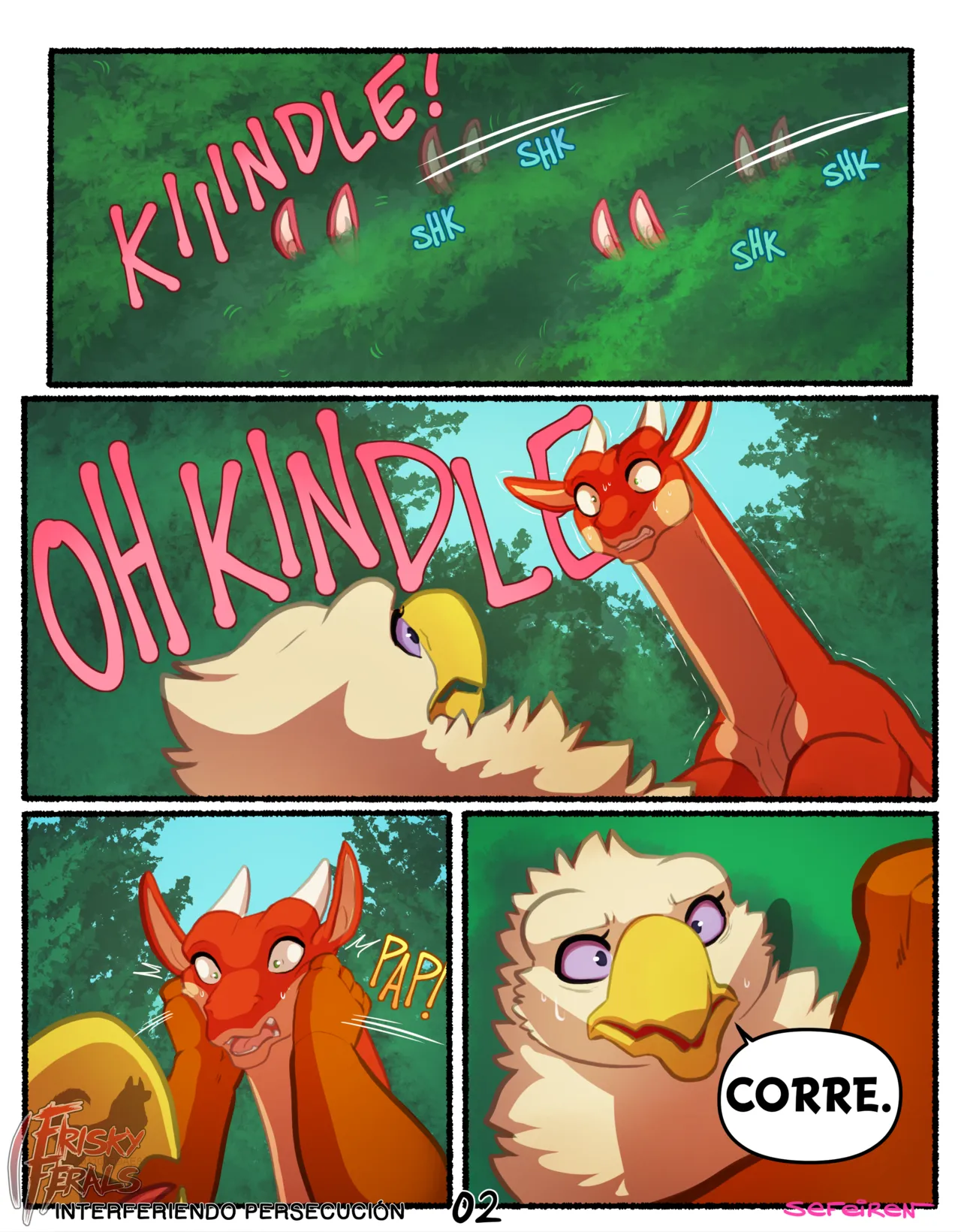 Frisky Ferals - Interfiriendo Persecución  +18 page 3 full