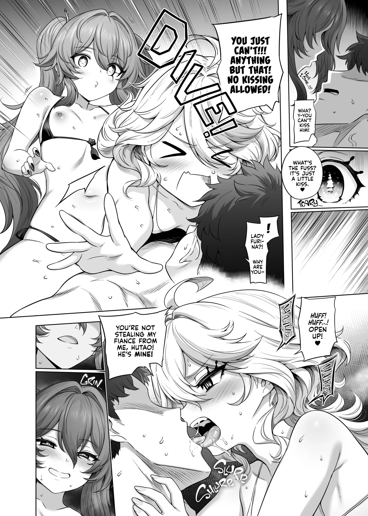 Furina Hu Tao Ninkatsu Kiroku | Hu Tao &amp; Furina's Baby Making Sex Tape page 8 full
