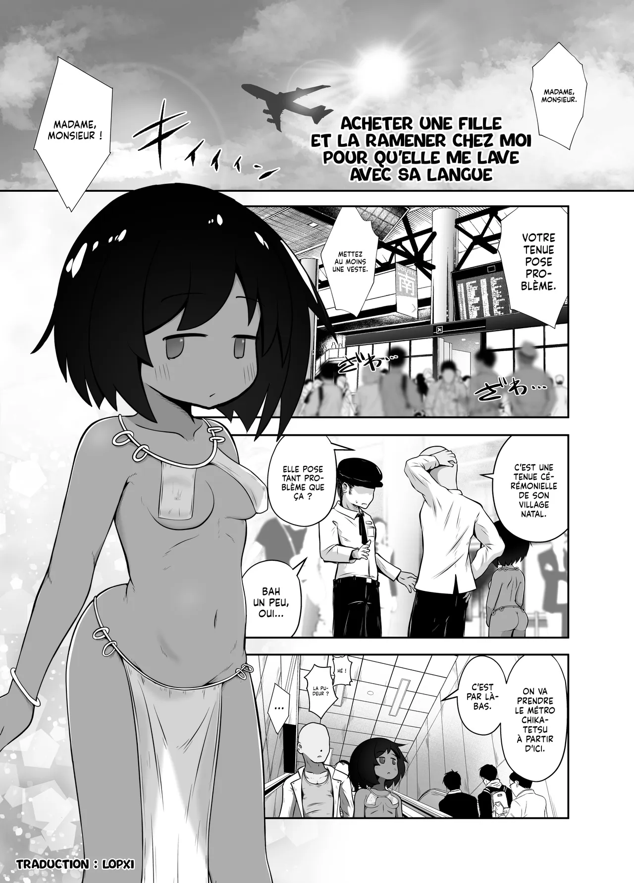 Ikoku de Onnanoko o Kau. Nihon ni Tsurete Kaette Shita de Chikou Souji Saseru. | Acheter une Fille et la ramener chez moi pour qu'elle me lave avec sa Langue page 1 full