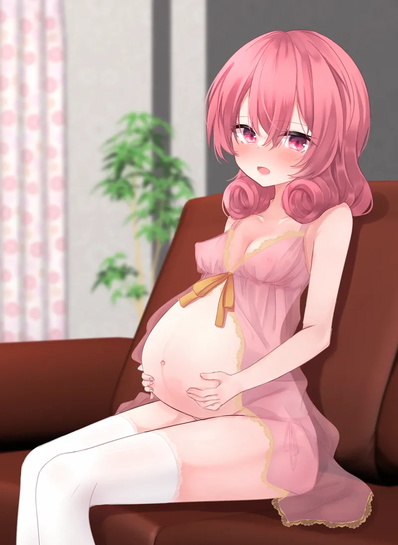 妊娠ボテ腹ネネカさんお出迎え page 7 full
