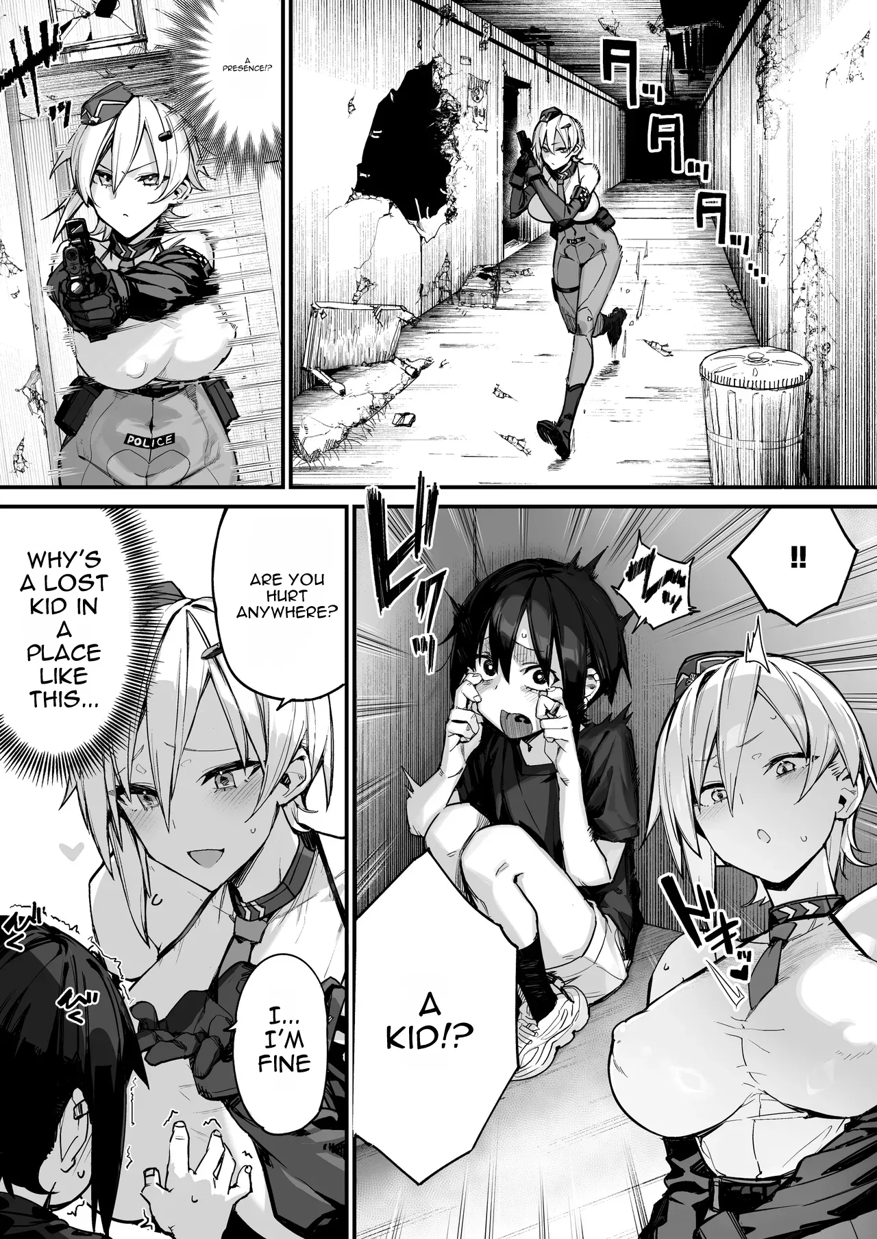 SHOTA ❤ ONE POLICE 24JI !! MITCHAKU 《 The Story of How the Amazing Thicc Detective Is Pleasure-Trained by a Pretty Shota 》 page 8 full