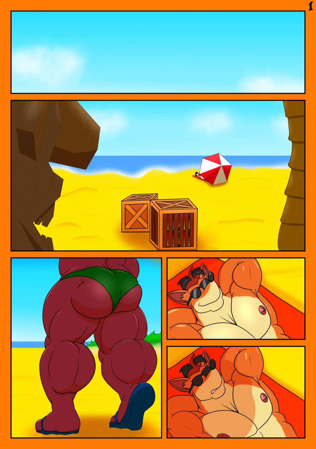 Crash N. Sane Threesome page 2 full