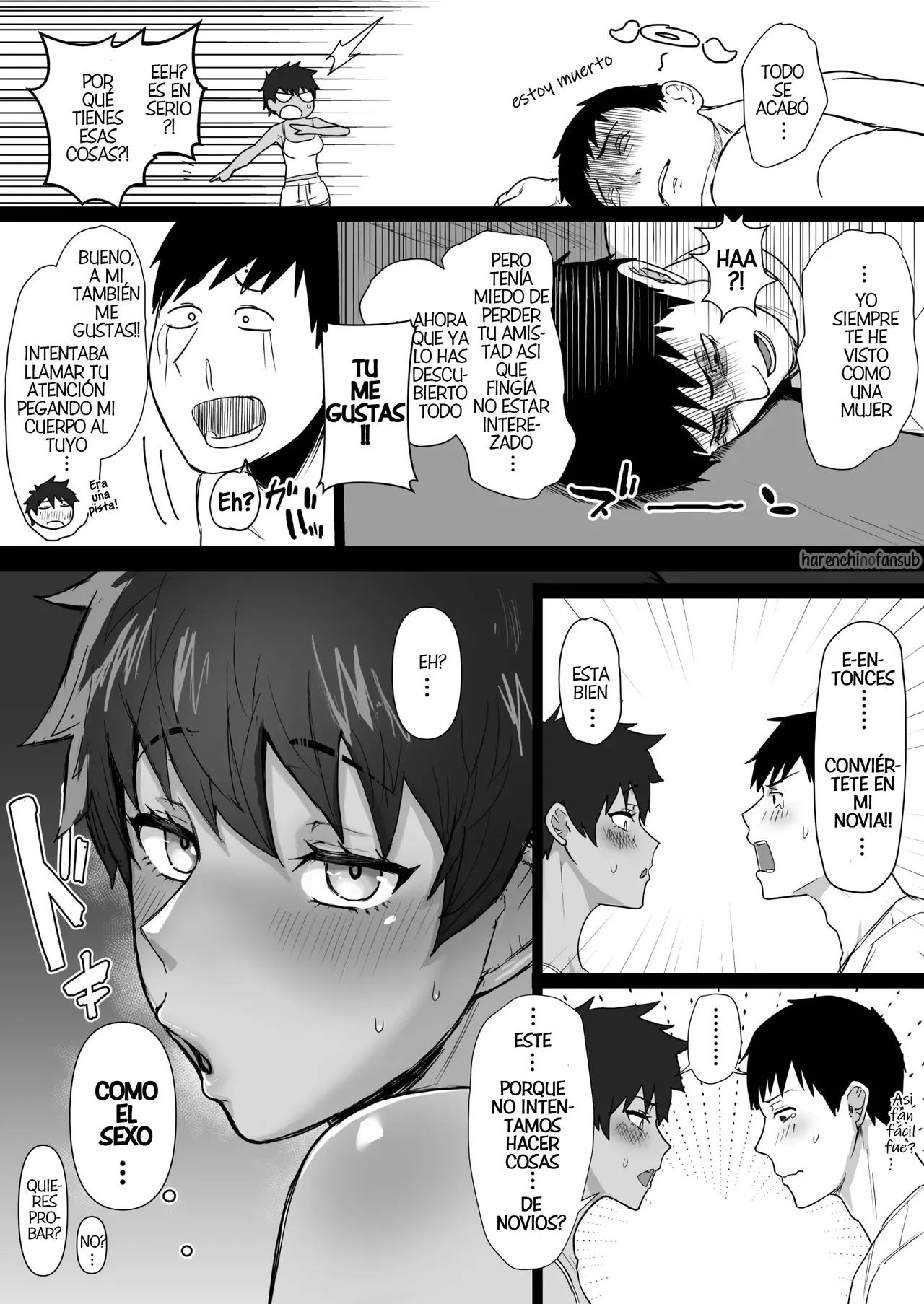 Boish de Takashinchou na Kasshoku Oreko-domo to Ase-mure Icharabu Ecchi Shimakuru Hon | Teniendo un monton de sexo sudoroso y apasionado con mi enorme, bronceada y marimacha amiga de la infancia page 6 full