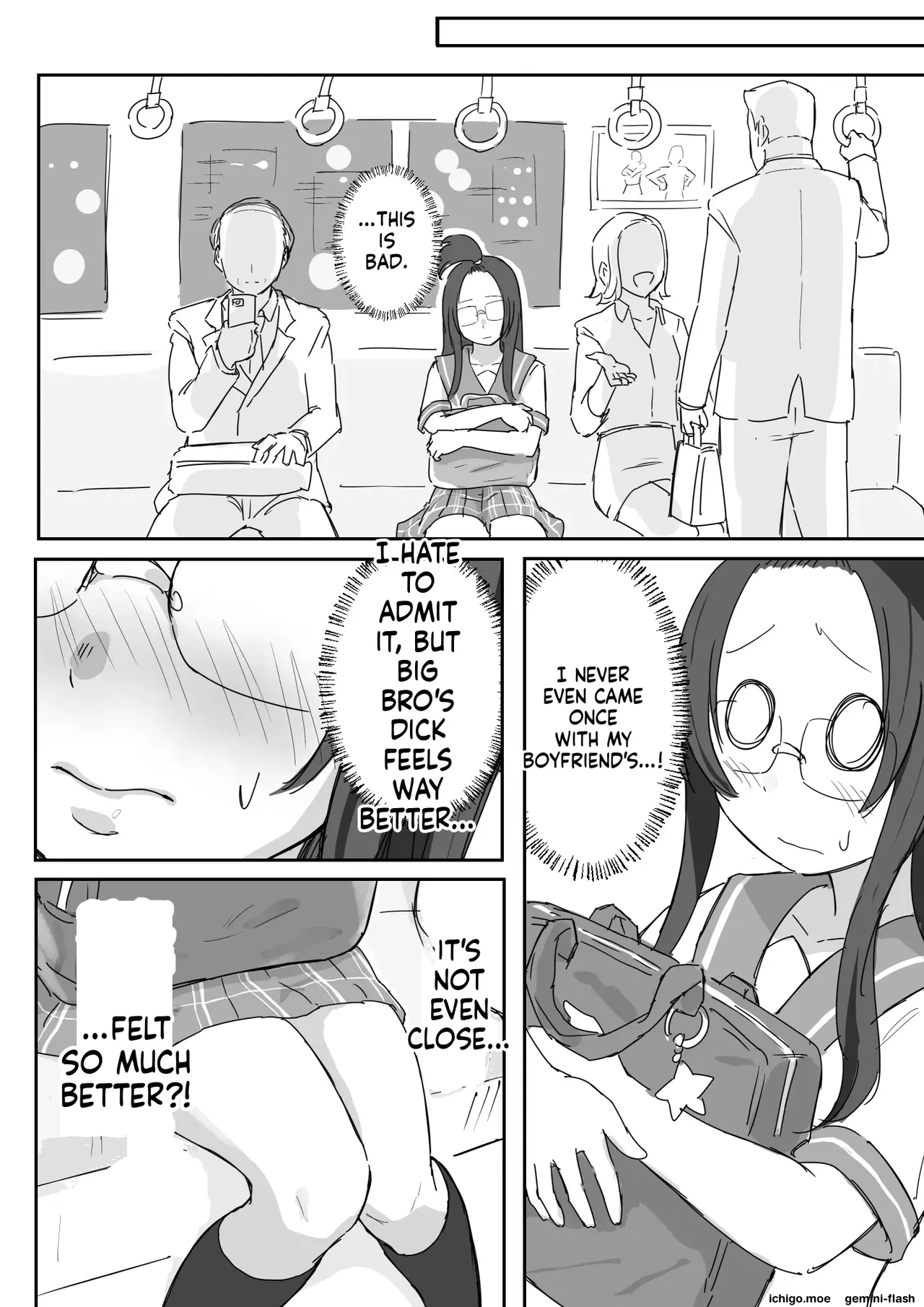 My Bratty Younger Sister Who Has a Boyfriend Was Masturbating with My Penis While I Was Asleep | Kareshi Mochi de Namaiki na Imouto ga Neteru Ore no Chinpo de Onanii Shitā page 9 full