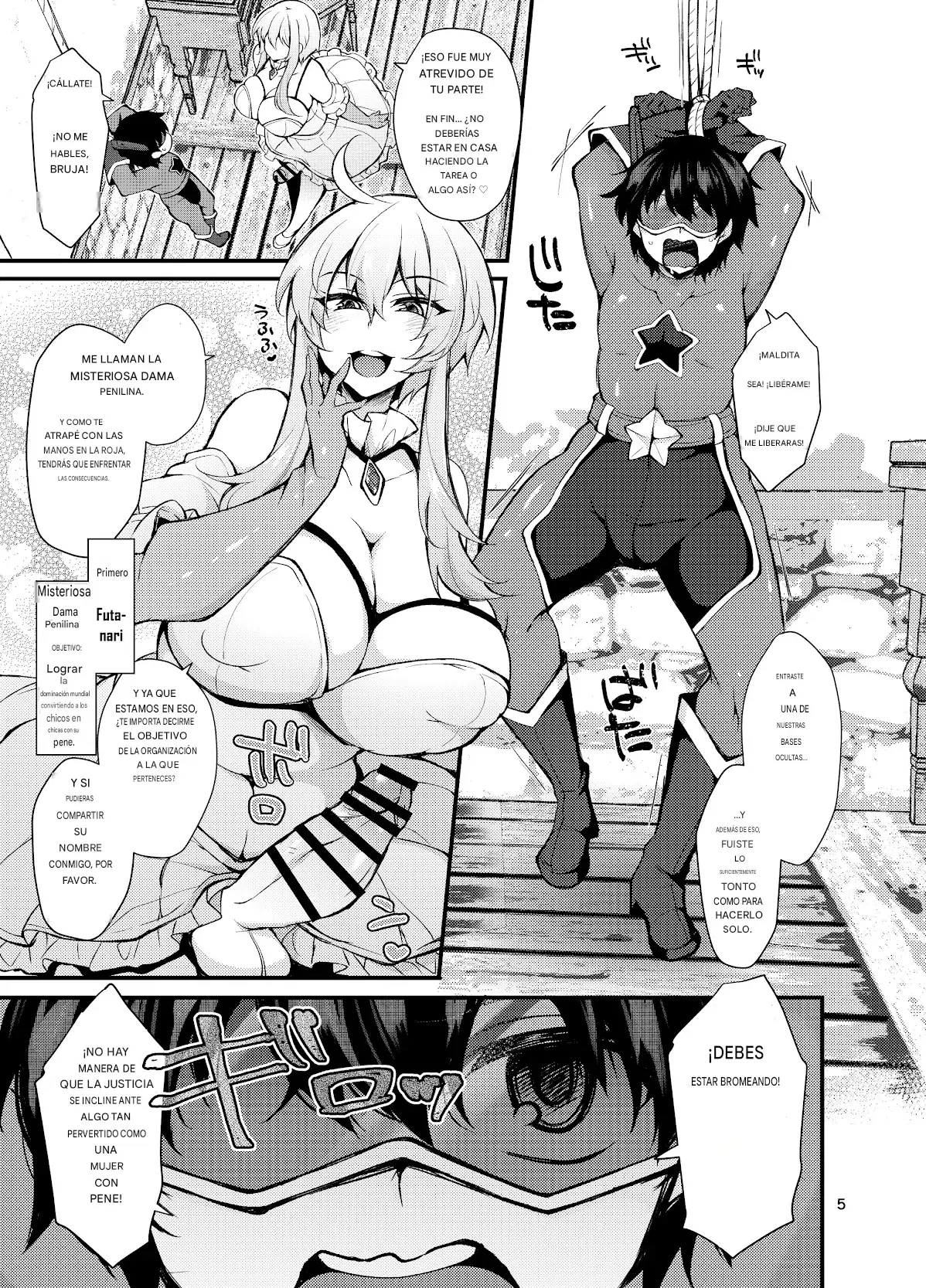 Futanari no Himitsu Kessha ni Orekyou Move!! Shinnyuu Shippaishita Hero-kun wa Hidoi Koto Koppako Sarete Mesuochi Shichau Español page 2 full