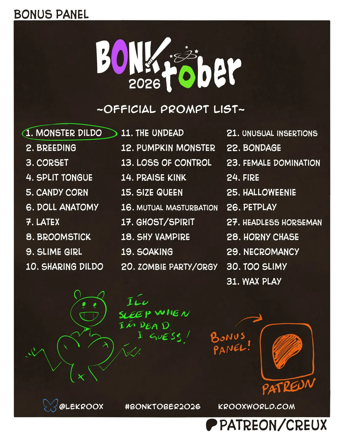 Bex &amp; Keit - BONKtober 2026 page 2 full