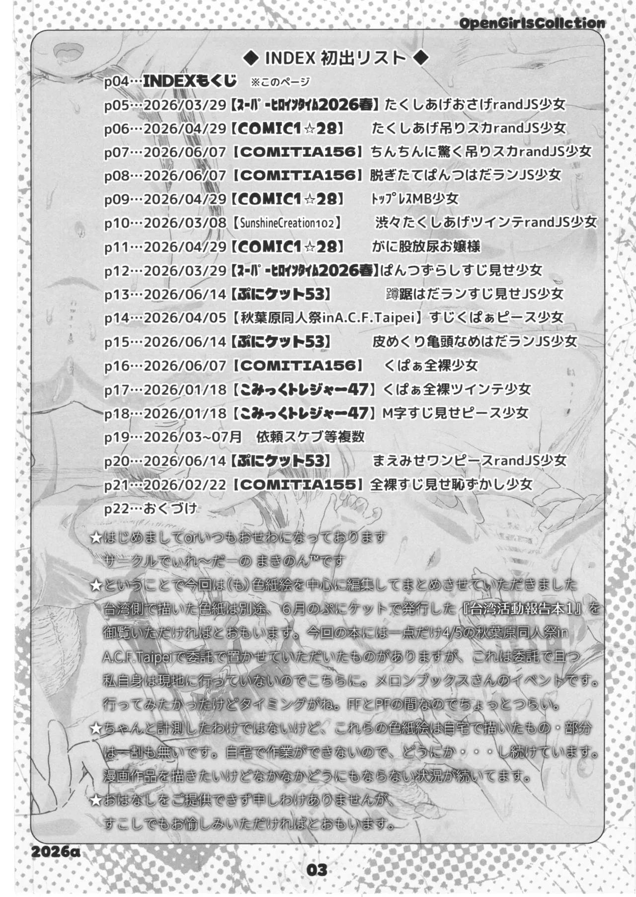 Open Girls Collection 2026a page 3 full