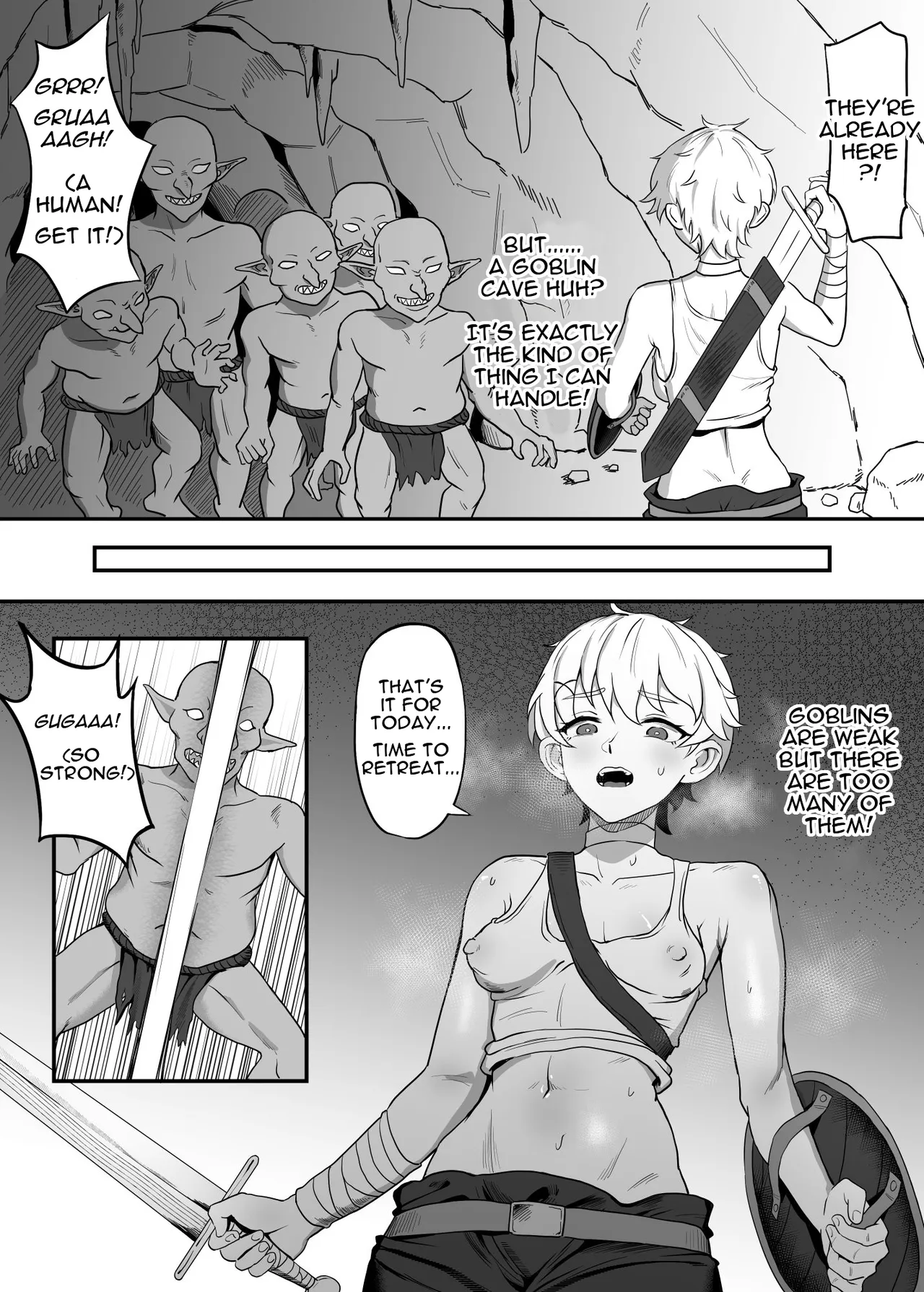 The Naive Rookie Village Girl Adventurer ～Trained in a Cave to be a Female Futa Goblin's Cumdump～ page 3 full