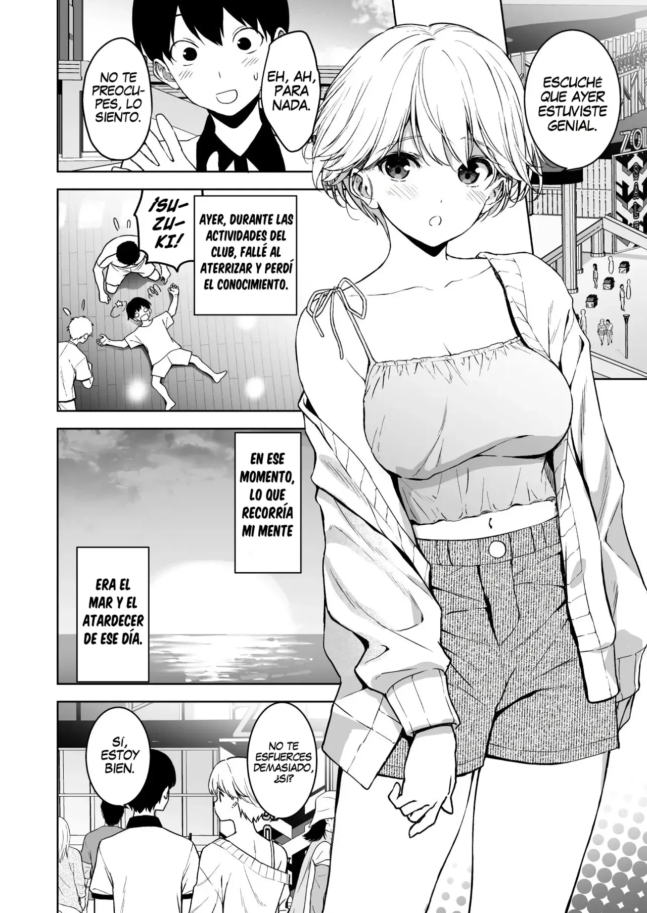 Binyuu no Kanojo ga Iru no ni Taisoubu no Bakunyuu ga Sasottekuru 3｜Tengo una novia con unos pechos preciosos, pero la chica con pechos grandes del club de gimnasia me está tentando 3 page 9 full
