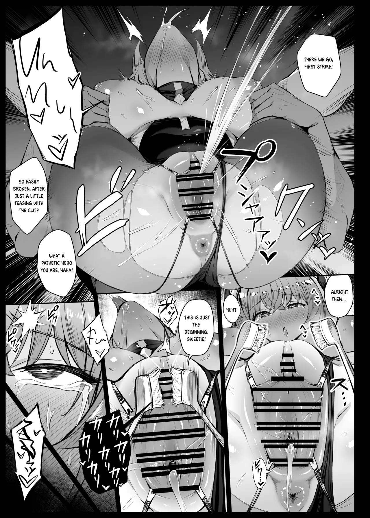 Heroine who gets caught by a villain and subjected to clitoral torture series EP1-6 page 8 full