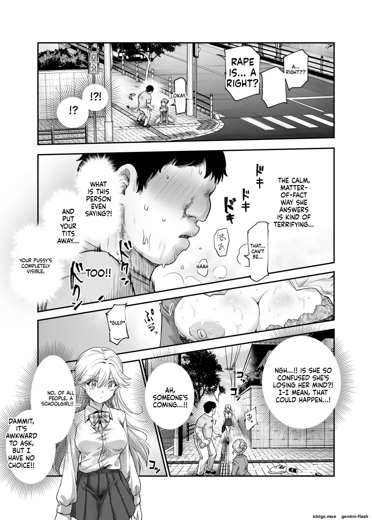 EX: A town where non-consensual sex is recognized as a man's right. In all cases, the man's sexual desires will take precedence. page 10 full