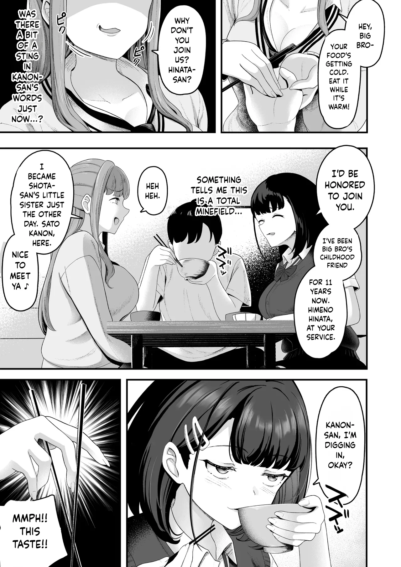 "A harem at home!? A sadistic stepsister and masochistic childhood friend!" | "Ouchi Harem!? S-kki no Gimai to M-kki no Osananajimi!" page 6 full