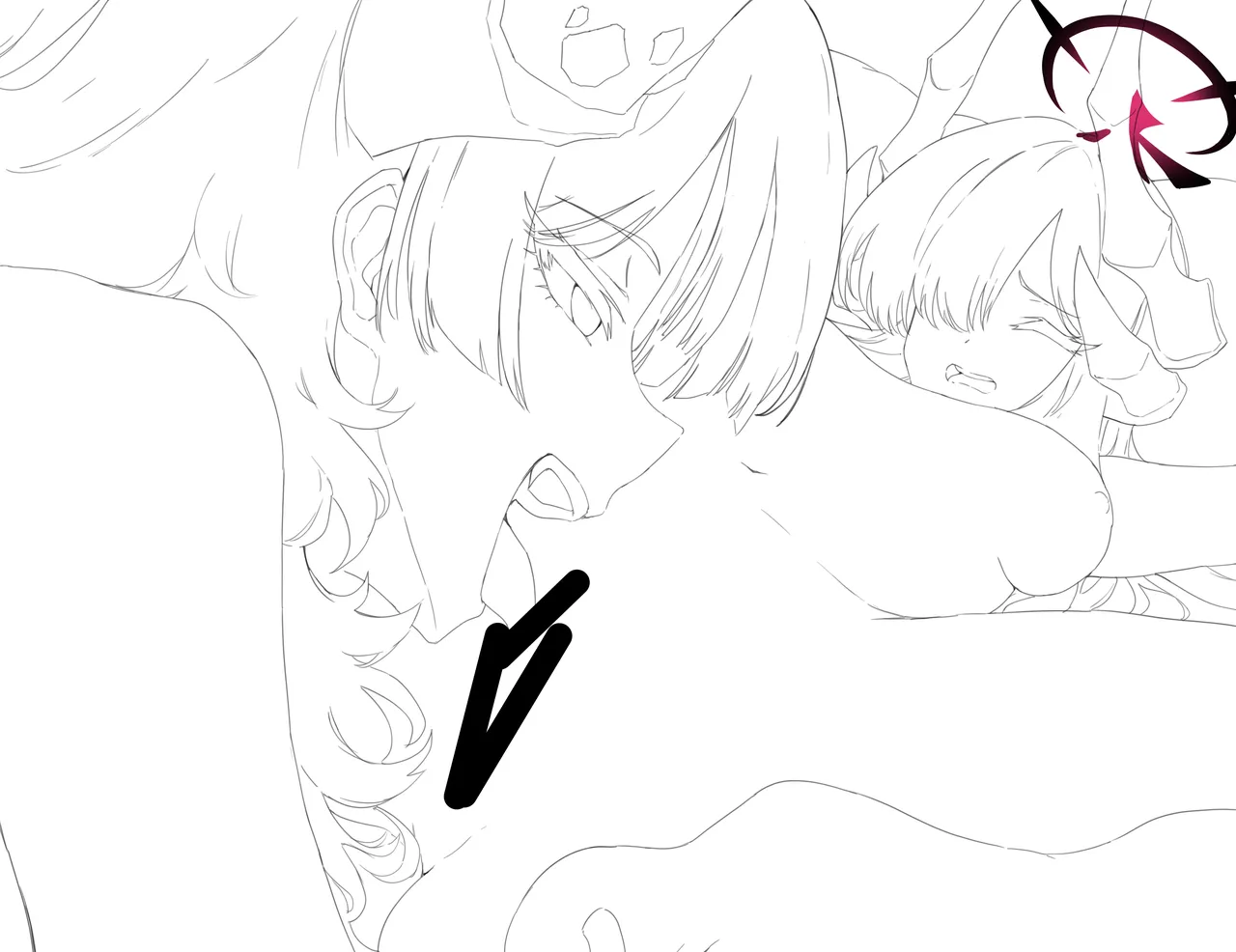 サツキちゃんにお♥️んこ舐められてよわよわになってる議長 page 5 full