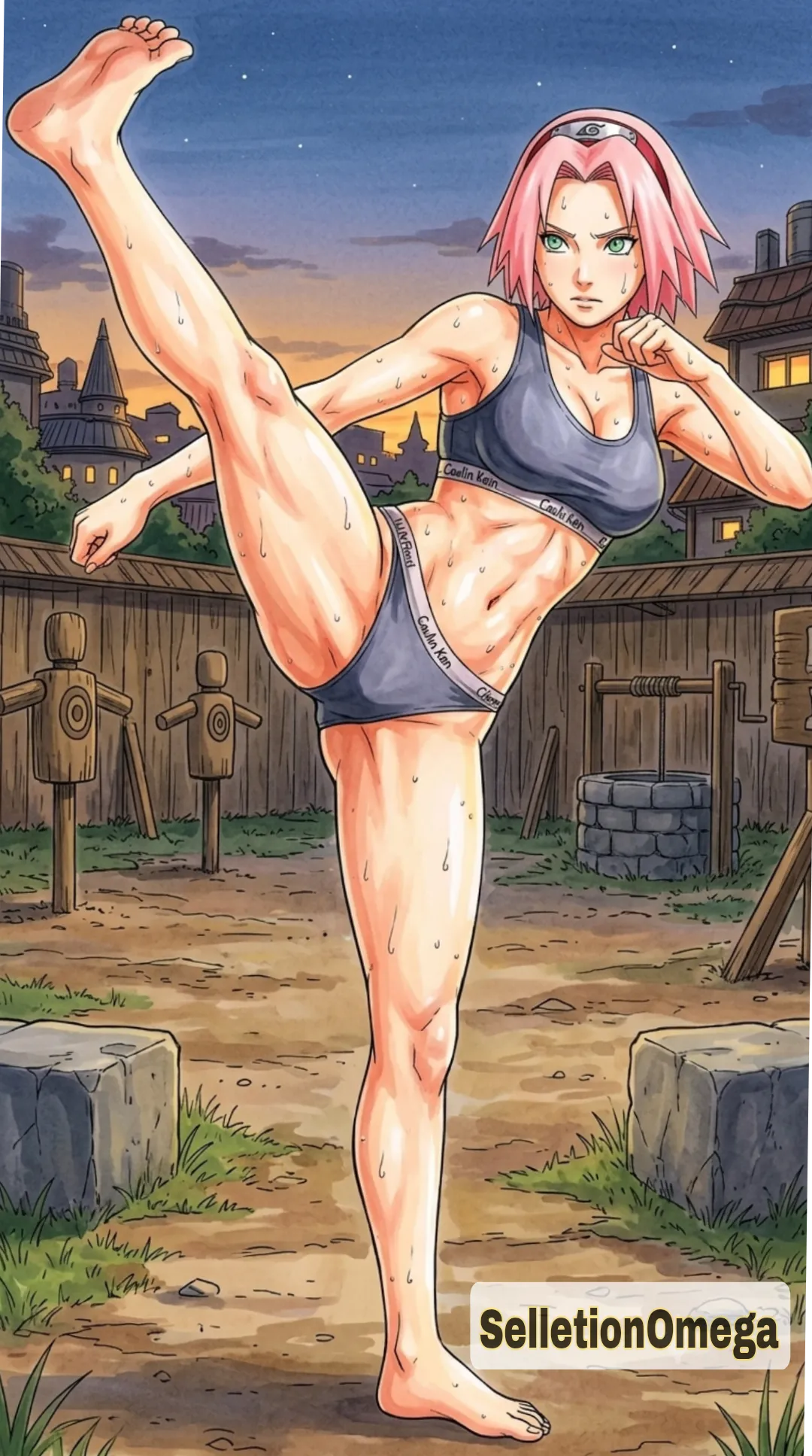 Sakura Haruno Sweaty In Undies page 4 full