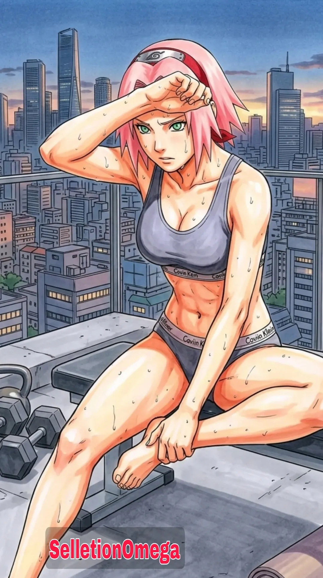 Sakura Haruno Sweaty In Undies page 8 full