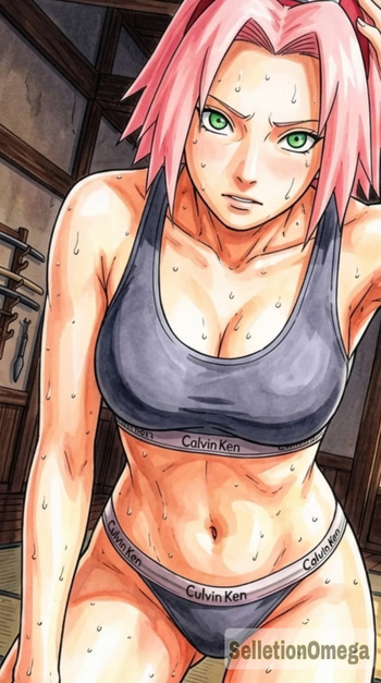 Sakura Haruno Sweaty In Undies cover