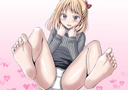 ティナの足裏言葉責めCG集