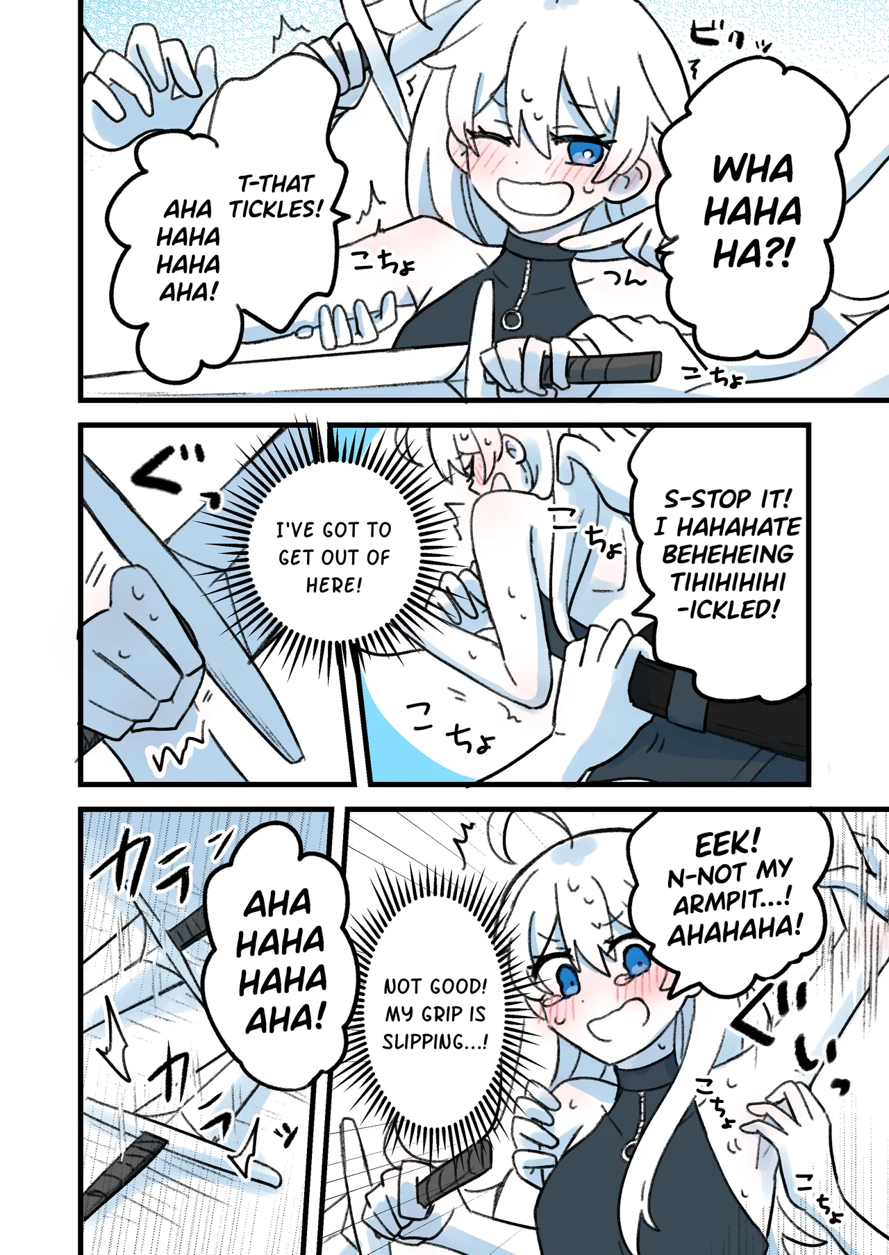 A Slender Girl Falls Into a Tickling Trap and Has Her Weak Spots Targeted page 6 full