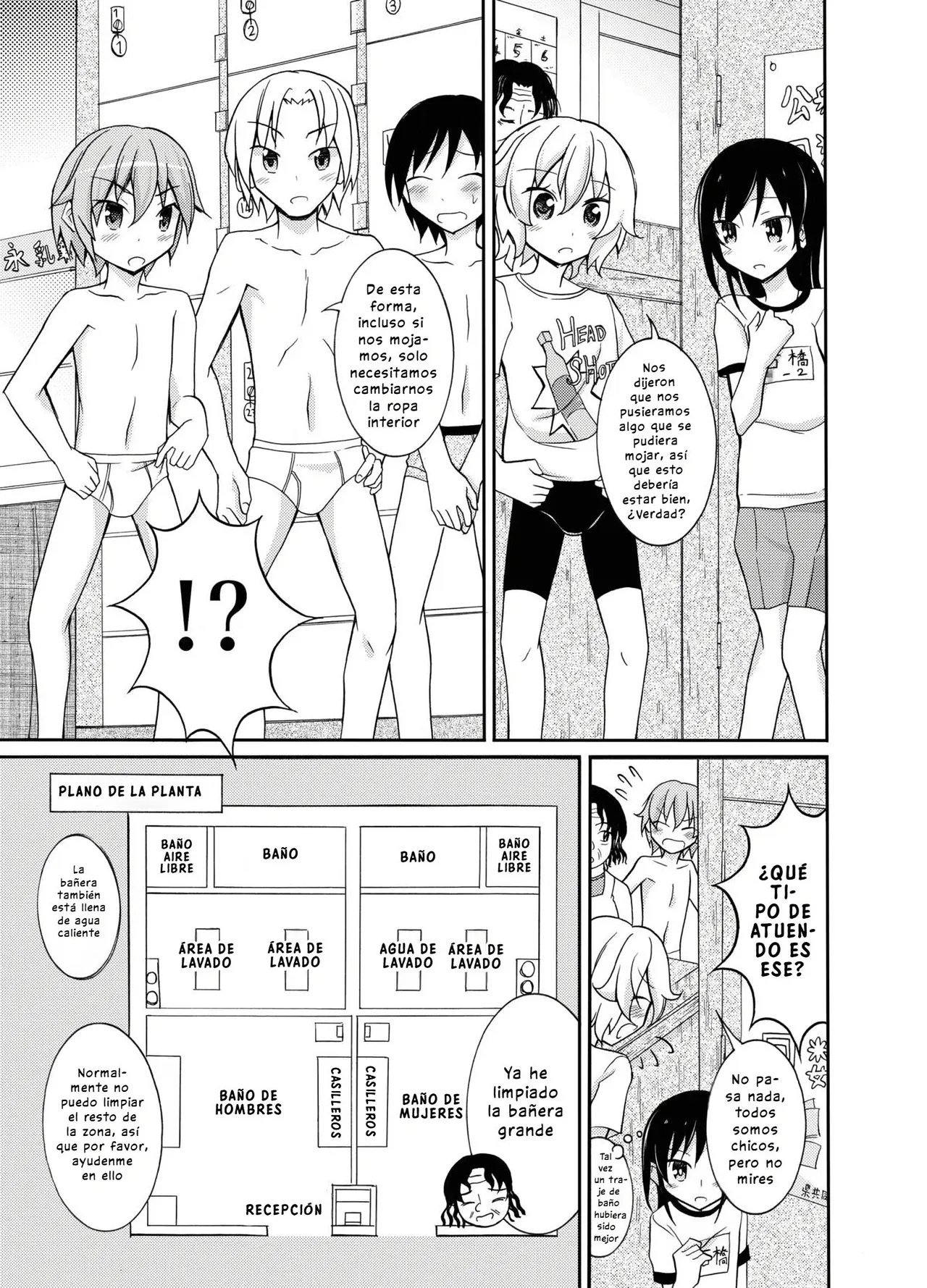 Supponpon de Sentou no Souji｜Limpieza de Baños Públicos Desnudos page 5 full