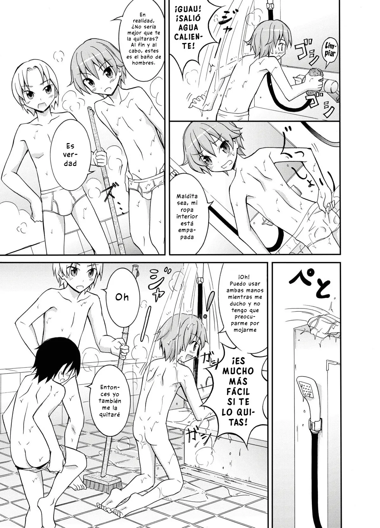 Supponpon de Sentou no Souji｜Limpieza de Baños Públicos Desnudos page 7 full