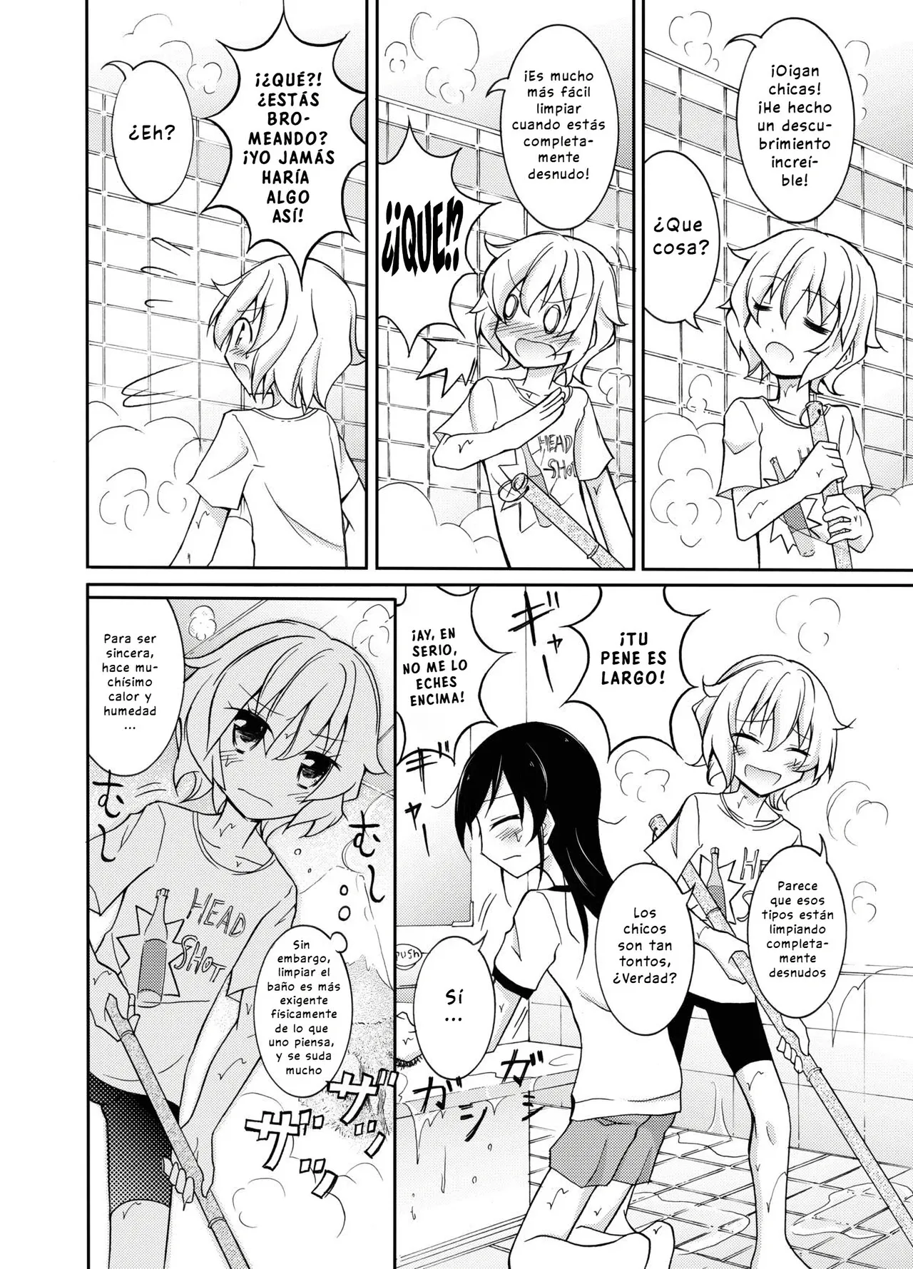 Supponpon de Sentou no Souji｜Limpieza de Baños Públicos Desnudos page 8 full