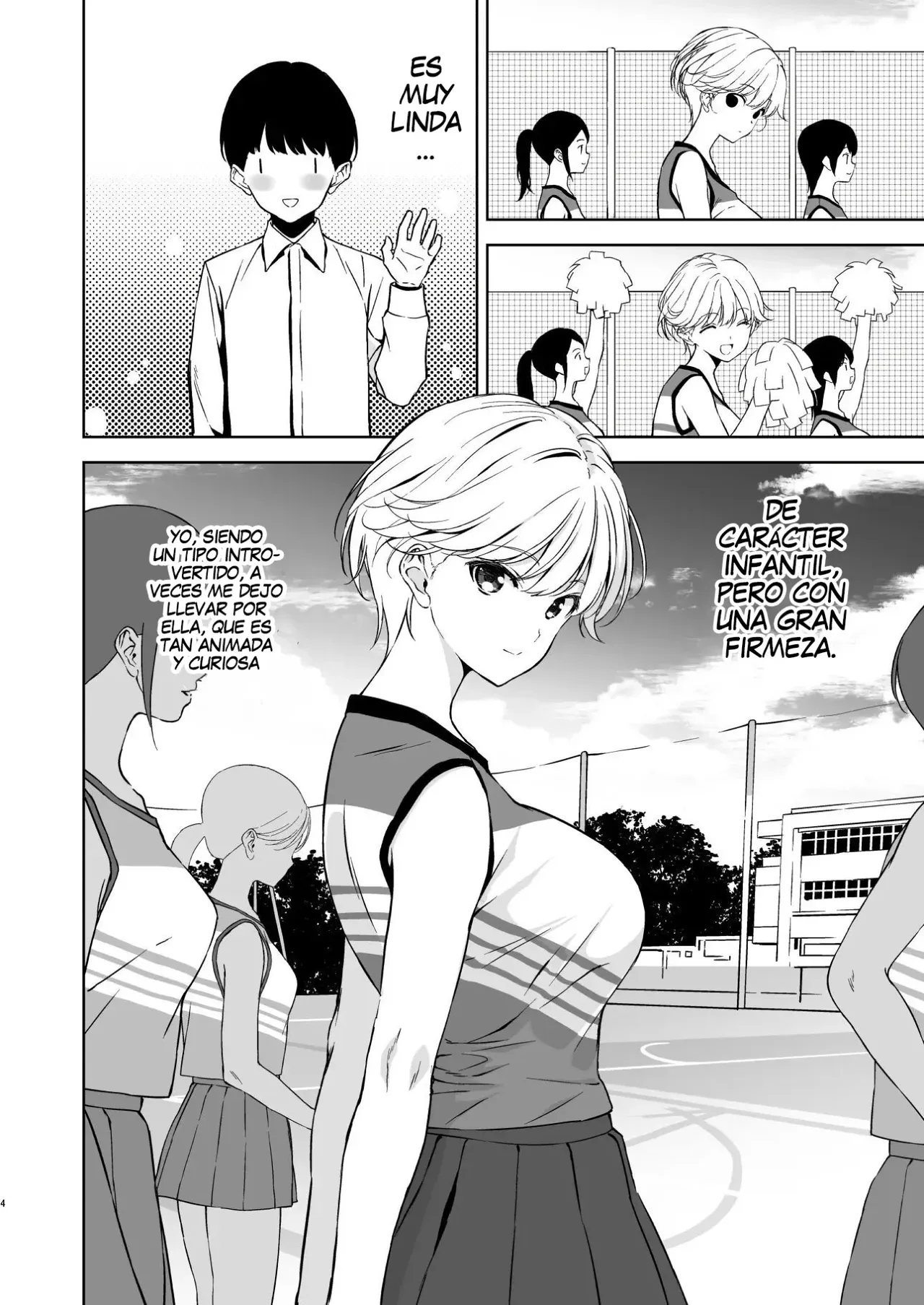 Binyuu no Kanojo ga Iru no ni Taisoubu no Bakunyuu ga Sasottekuru｜Tengo una novia con unos pechos preciosos, pero la chica con pechos grandes del club de gimnasia me está tentando page 3 full