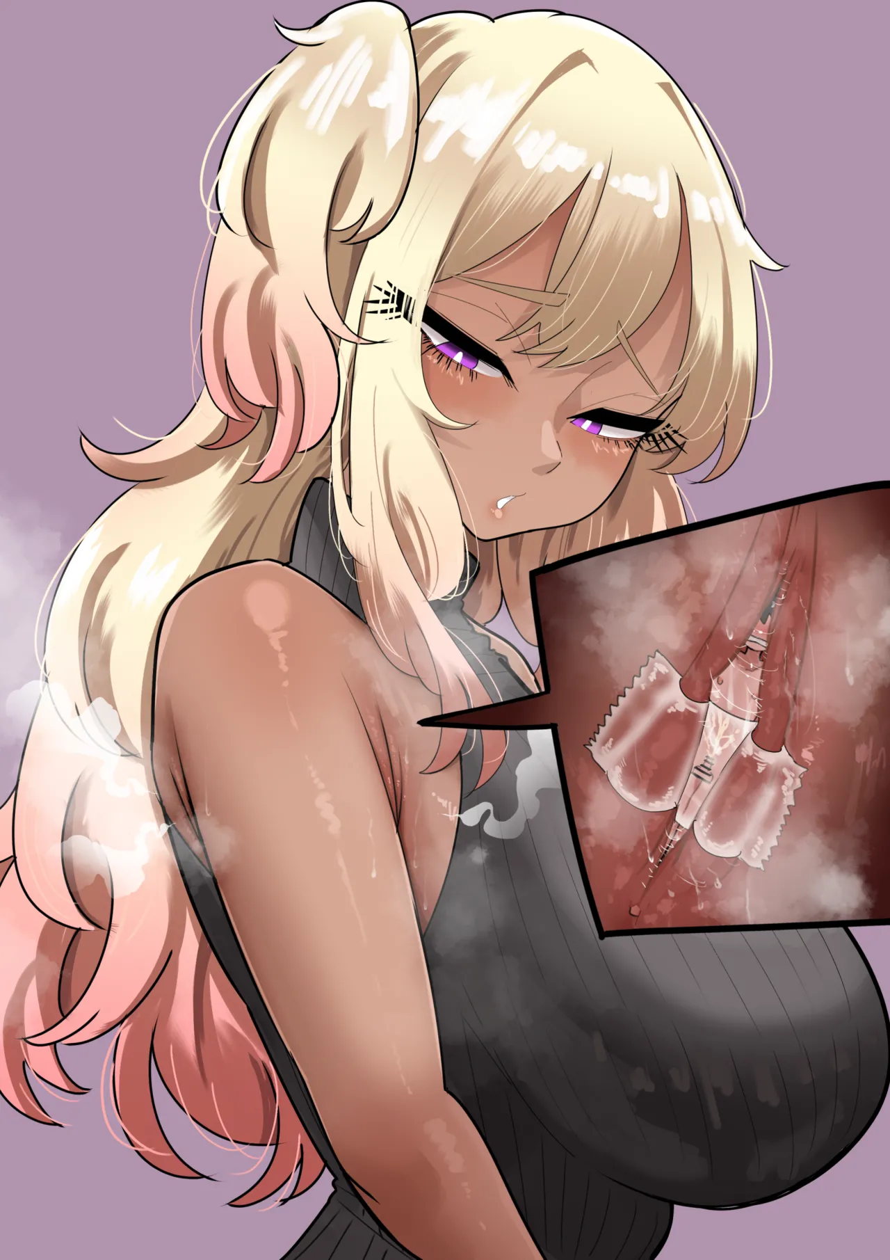 Persona diminuta encerrada en el sauna de la axila sudorosa de una chica gyaru page 8 full