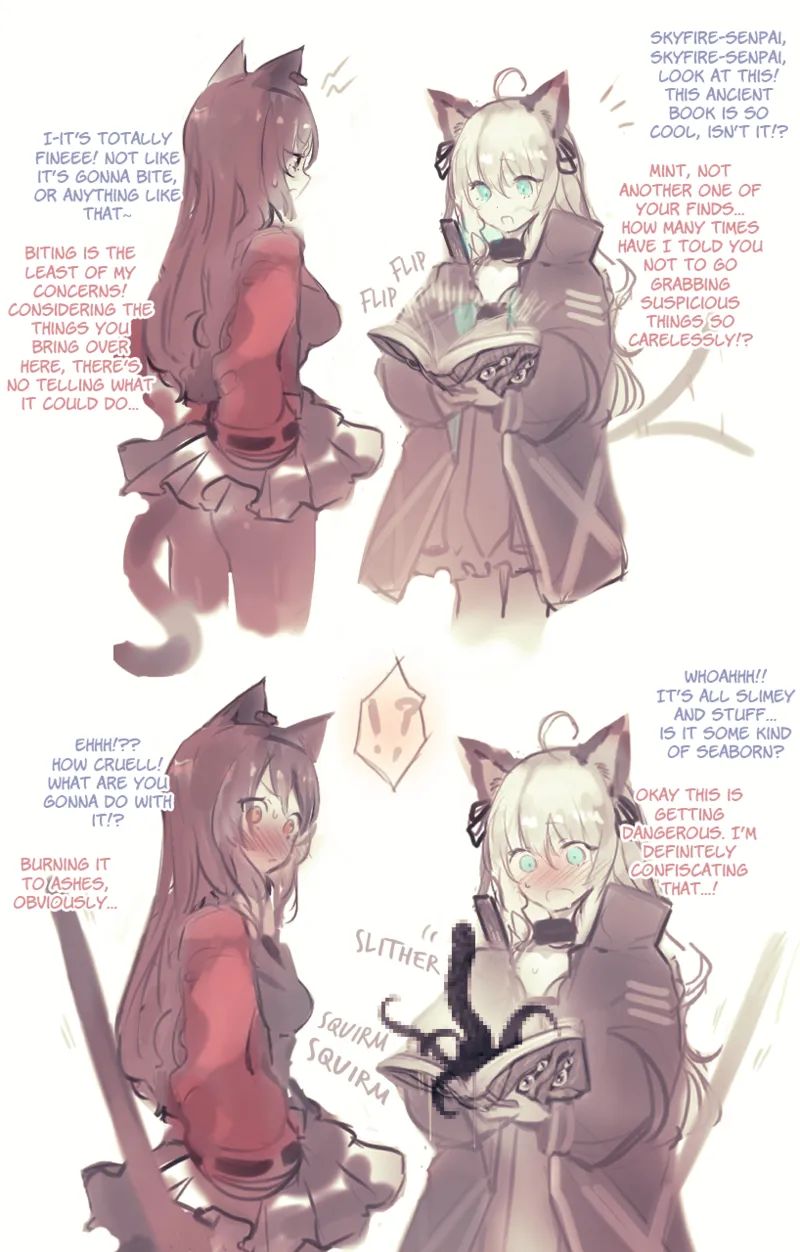 A Story Where Skyfire Gets Lewd Things Done to Her by Tentacles page 1 full