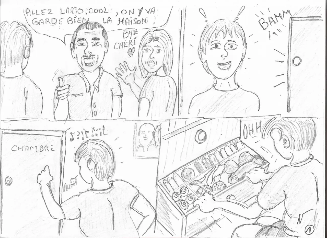 la metamorphose de lario ,dessins et dialogues by avedrac  crossdresser page 1 full
