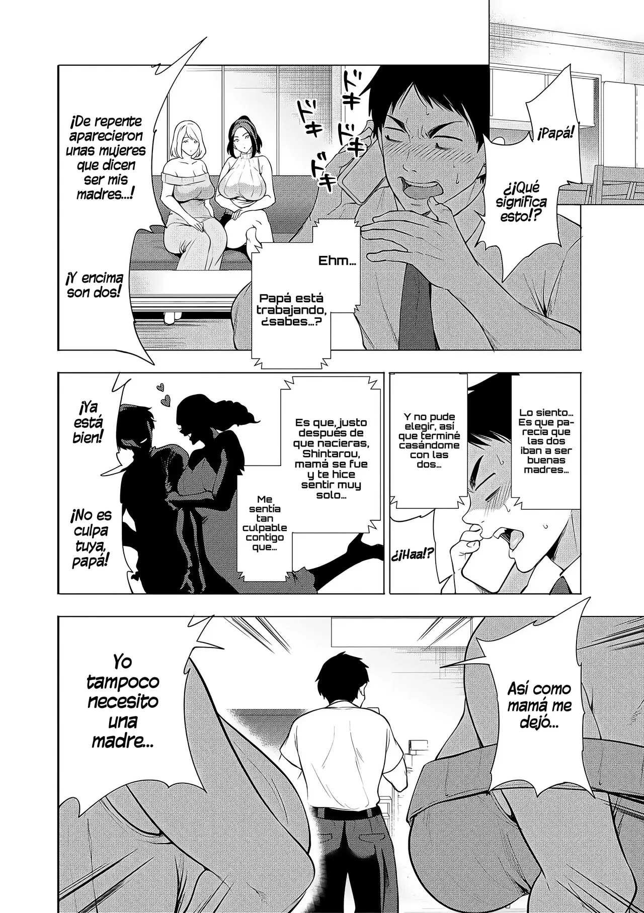 Ero Mama ~Erosugiru Hahaoya ga Futari dekita Hanashi~｜Mamis♥Eróticas ~La Historia de Cómo Acabé Teniendo Dos Madres Súper Pervertidas~ page 6 full