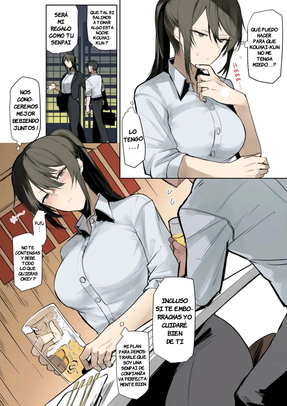 Ookii OL Onee-san no Manga｜Un Manga Protagonizado por una Oficinista Alta y Madura page 2 full