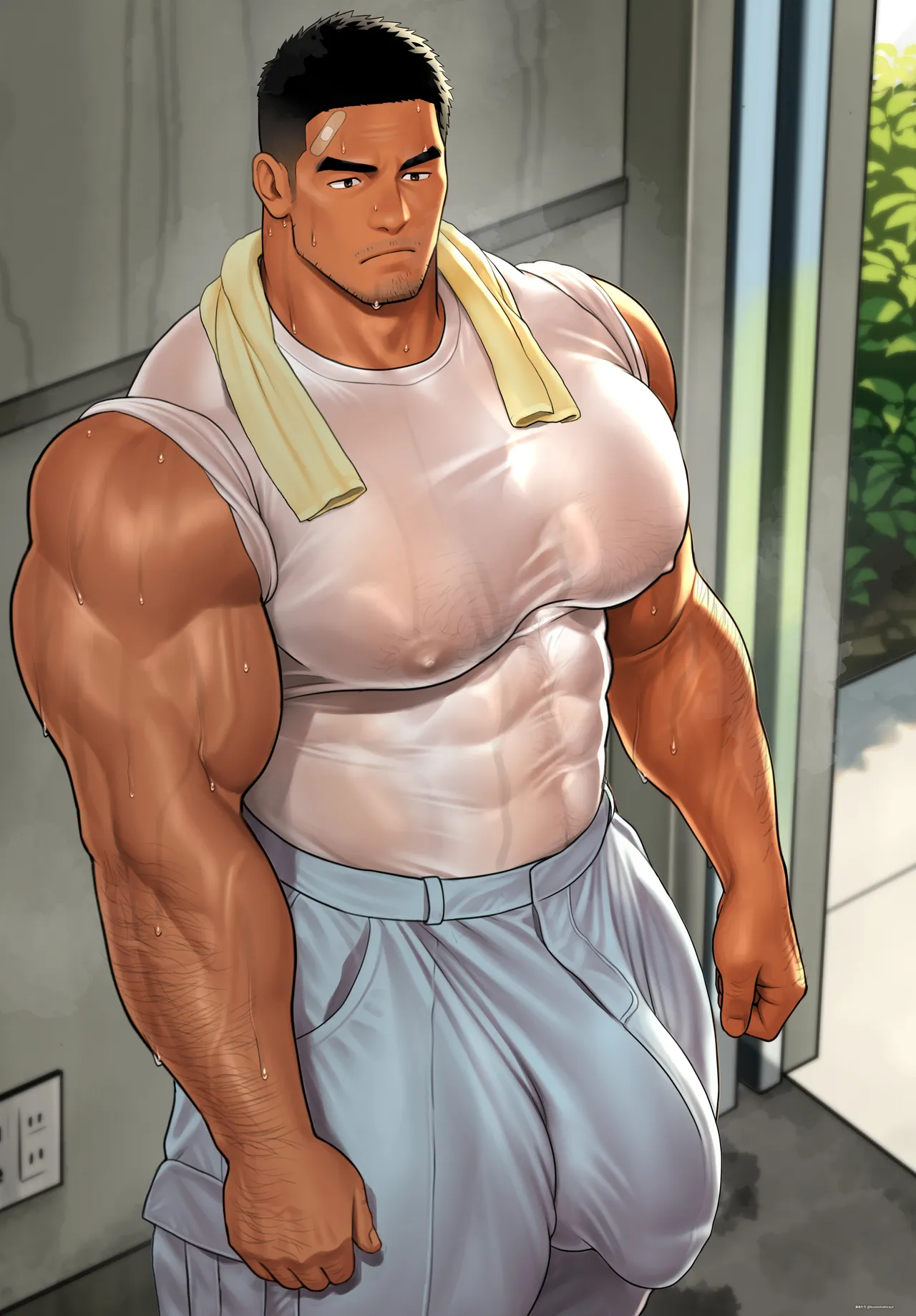 Himeno, thank you for all your hard work in the sweltering midsummer heat! page 2 full