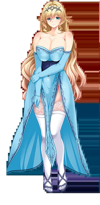 Hahamusu Gaiden ～Suishou no Joou Delfina～ （Character CG） cover