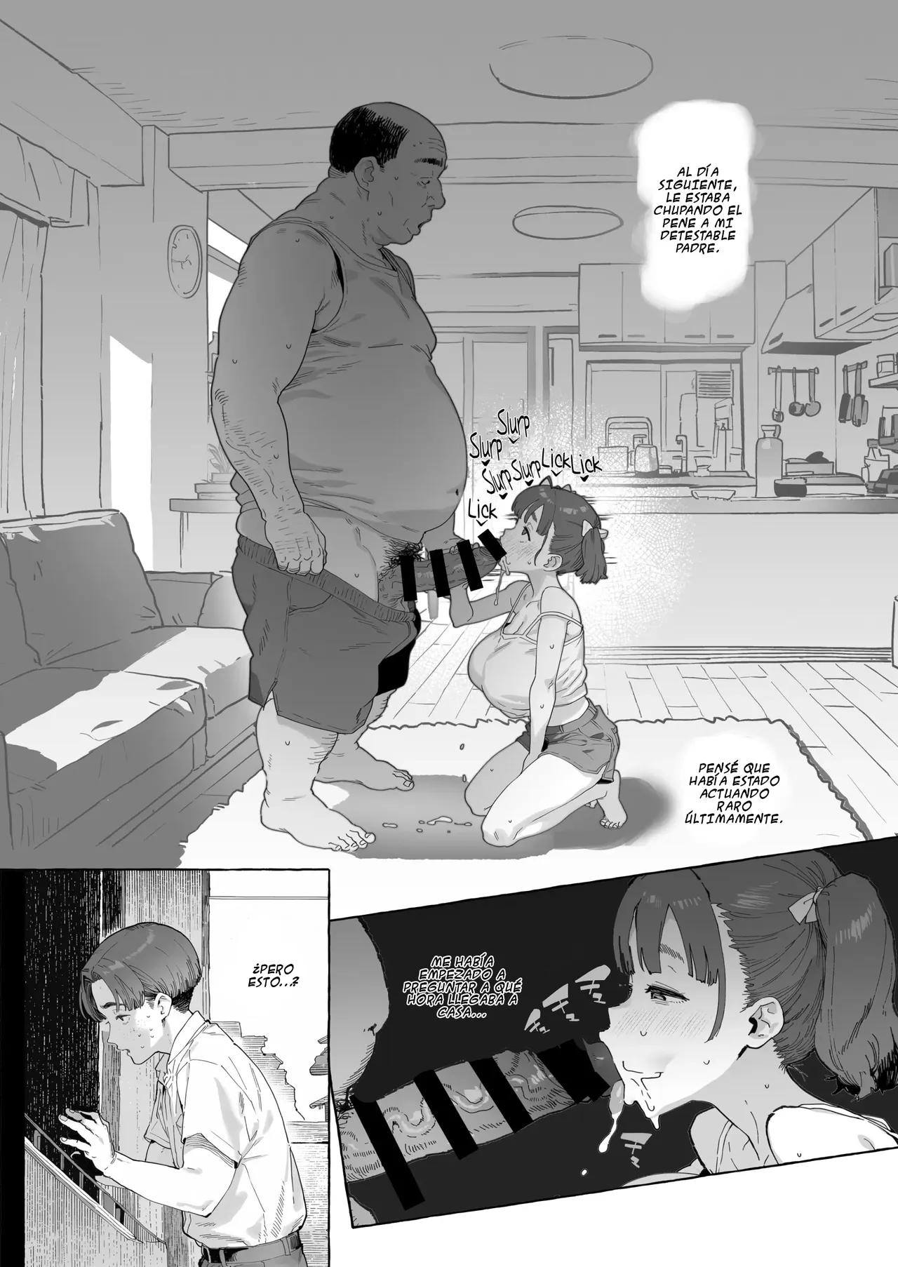 Kimi wa Oyaji no Ana｜Eres el Agujero de Mi Asqueroso Padre page 6 full