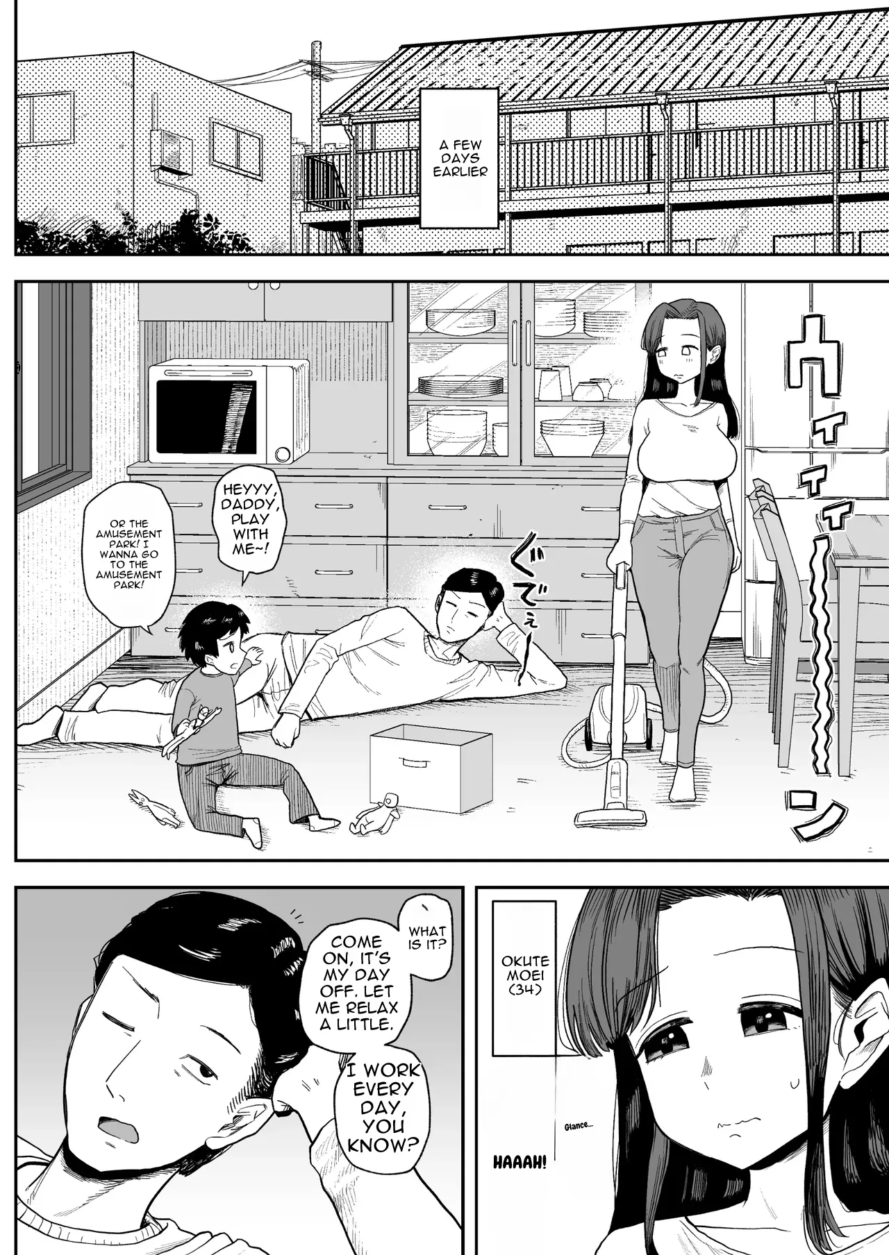 The Big-Titted Housewife, Okuteda-san , Becomes the Pervert Dog Old-Man’s Vulgar Mating Officer for the Sake of the Household Budget page 4 full