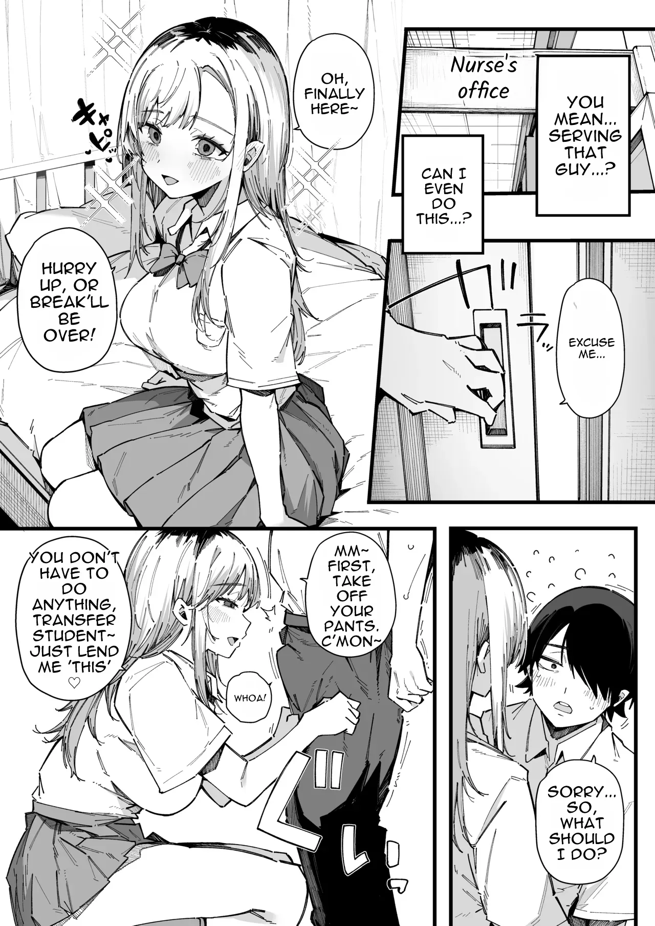 Tenkou Saki no Gakkou de Joshi Seito no Seiyoku o Kaishou suru Kakari ni Natta Hanashi. | The Story of How I Became in Charge of Relieving the Schoolgirls' Lust at My New School page 9 full