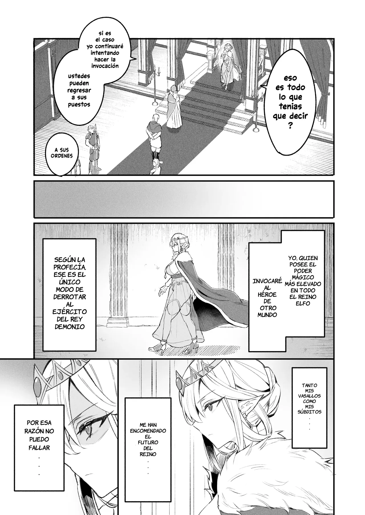Elf no Joou to Mithril no Chinko｜La Reina Elfa y el Pene de Mitril page 4 full