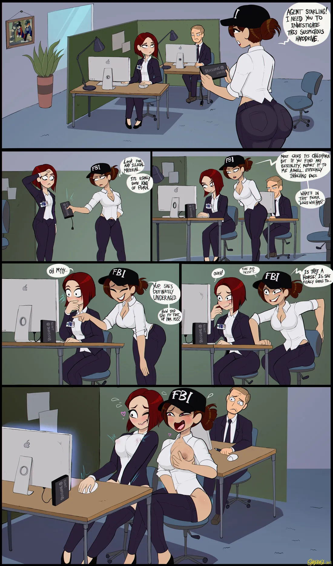 FBI/Stacey comics page 1 full