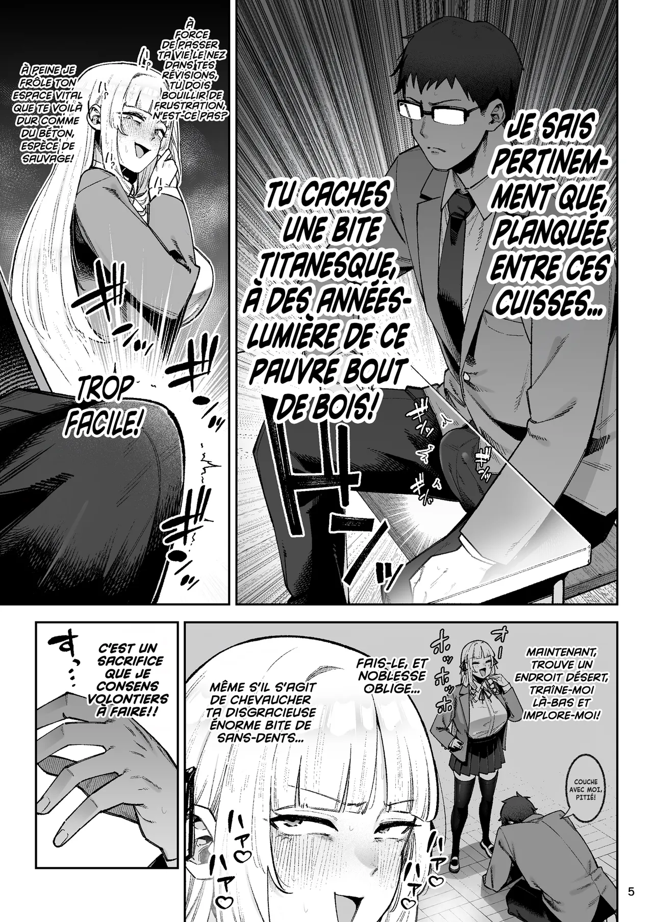 En avant, petite idiote hyper sexy de bonne famille! Il est tout à fait naturel  pour une fille de la haute comme moi de soumettre ce plébéien et sa grosse bite! page 6 full