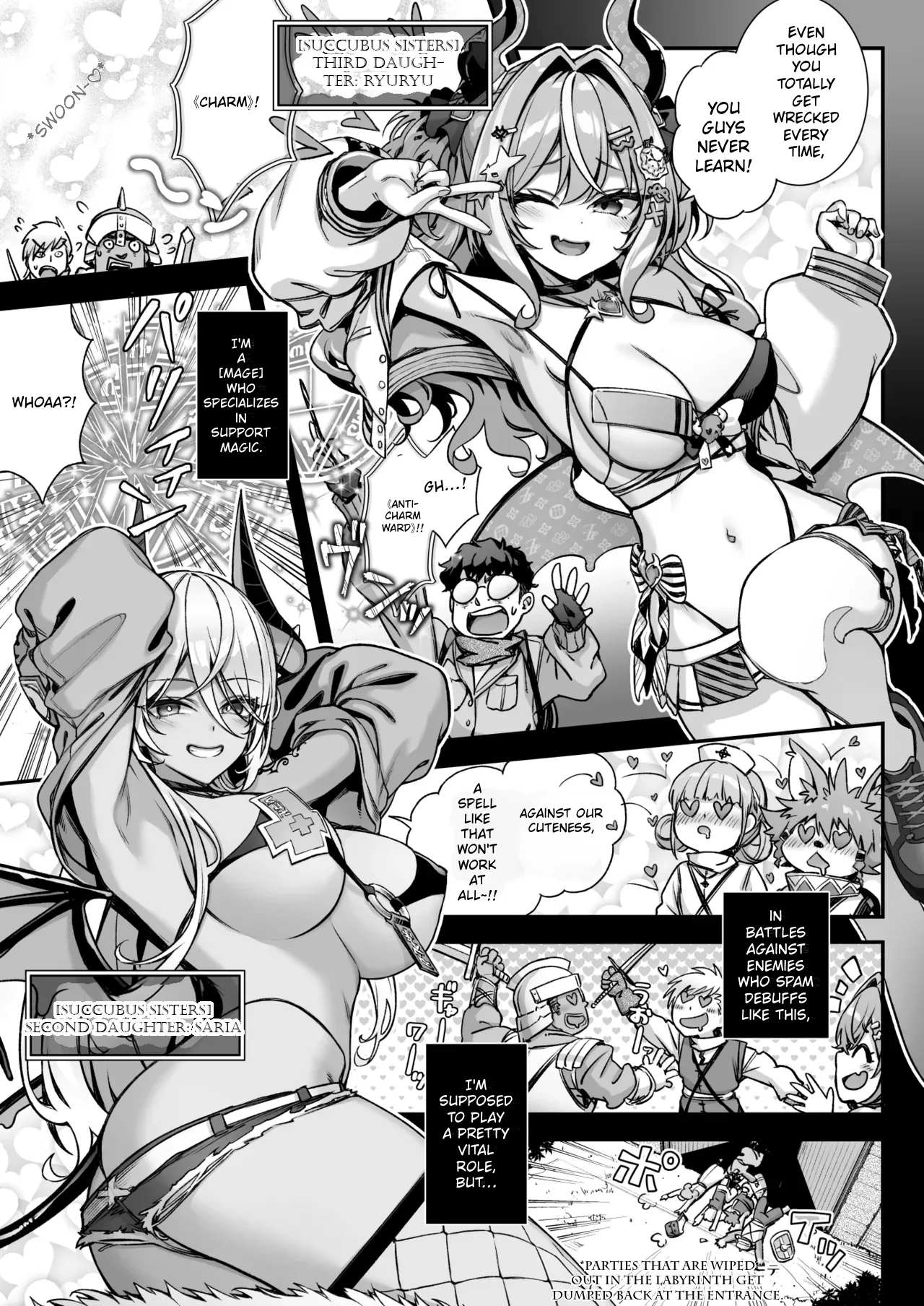 Maoujou no Succubus vs. Inmon Jutsushi | The Demon King's Succubuses vs. Lewd Crest Mage page 6 full